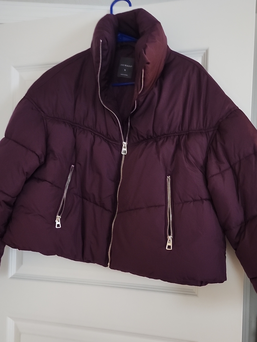 Primark Plum Quilted Puffer Jacket